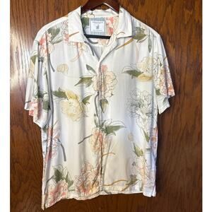 Denim & Flower Button Up Shirt